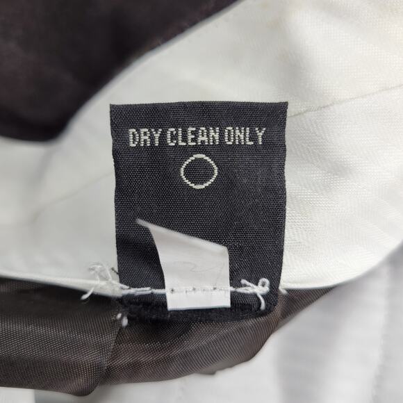 Andrew Fezza Mens Work Pants Size 38/30 Brown Wool Pleated Cuffed Straight Leg - Picture 9 of 12